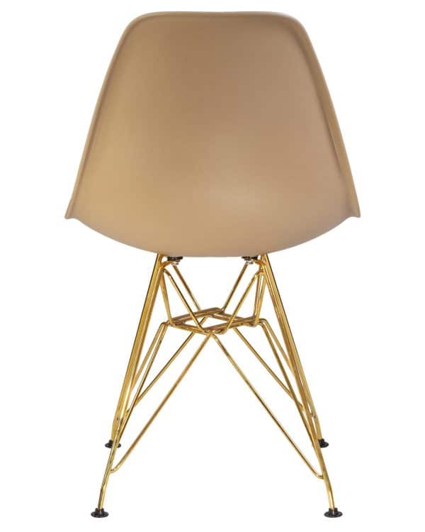 Стул обеденный DOBRIN DSR, ножки золотые, цвет бежевый (GR-03) — изображение 5