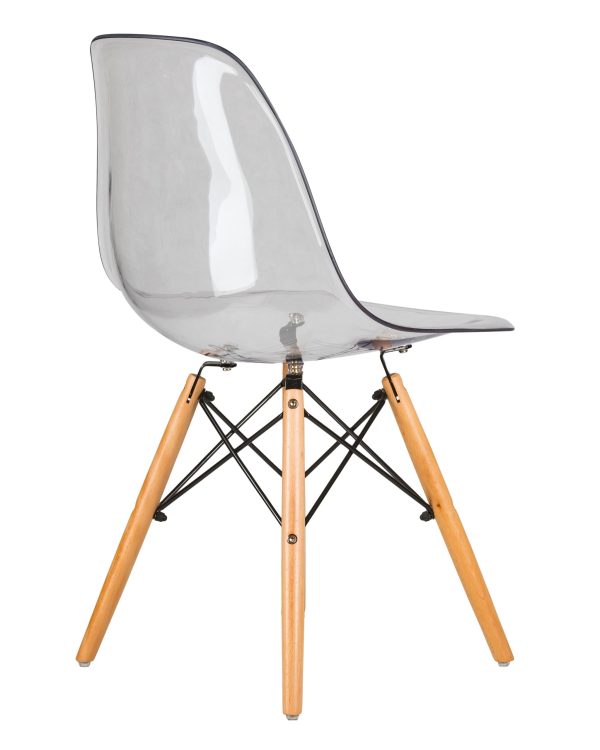Стул обеденный DOBRIN DSW CASPER, ножки светлый бук, цвет прозрачный — изображение 4