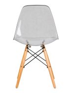 Стул обеденный DOBRIN DSW CASPER, ножки светлый бук, цвет прозрачный — изображение 5