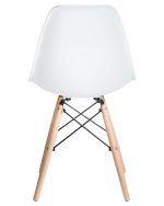 Стул обеденный DOBRIN DSW, ножки светлый бук, цвет белый (W-02) — изображение 5