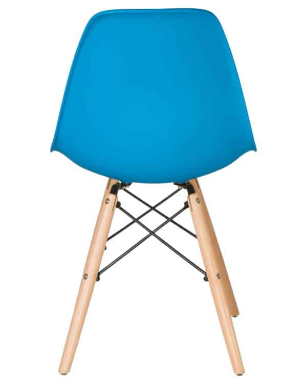 Стул обеденный DOBRIN DSW, ножки светлый бук, цвет голубой (BE-02) — изображение 5