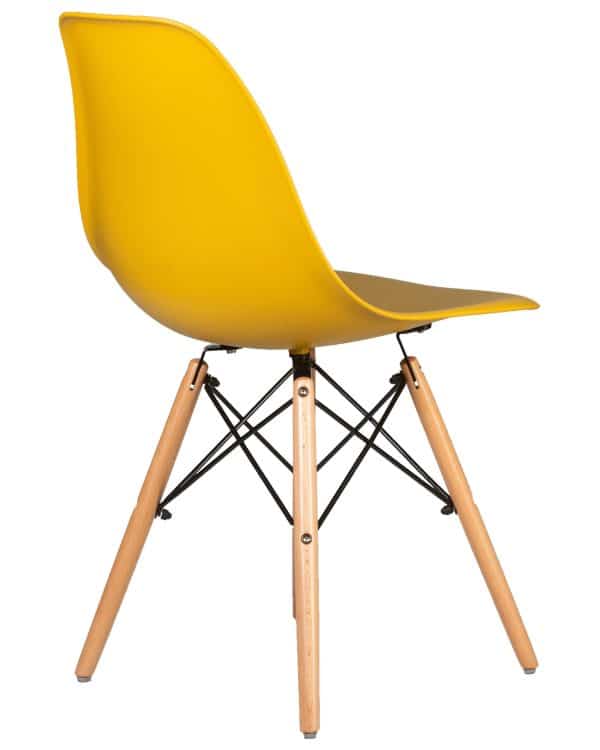 Стул обеденный DOBRIN DSW, ножки светлый бук, цвет горчичный (Y-03) — изображение 4