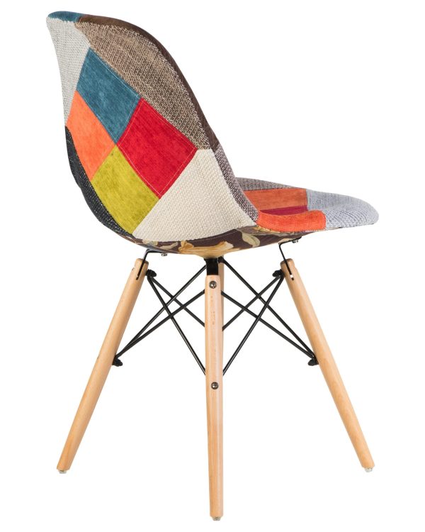 Стул обеденный DOBRIN DSW, ножки светлый бук, цвет мозаика — изображение 4