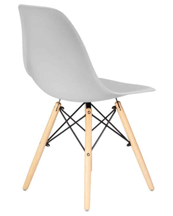 Стул обеденный DOBRIN DSW, ножки светлый бук, цвет светло-серый (GR-01) — изображение 4