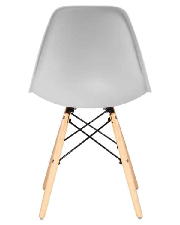 Стул обеденный DOBRIN DSW, ножки светлый бук, цвет светло-серый (GR-01) — изображение 5