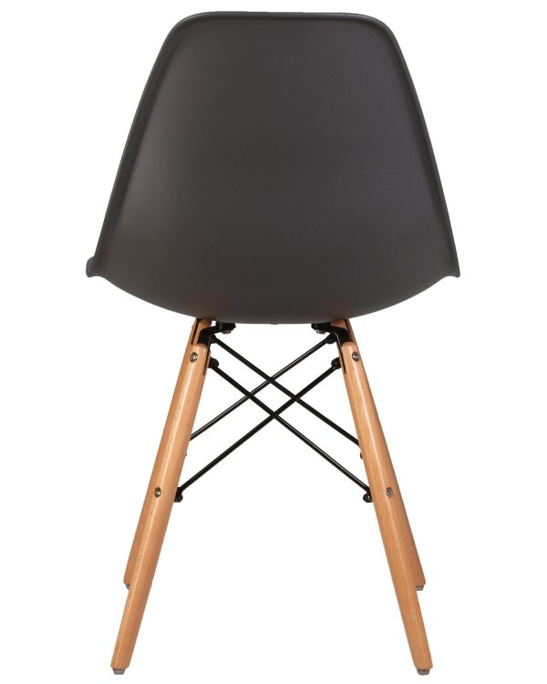 Стул обеденный DOBRIN DSW, ножки светлый бук, цвет тёмно-серый (GR-04) — изображение 5