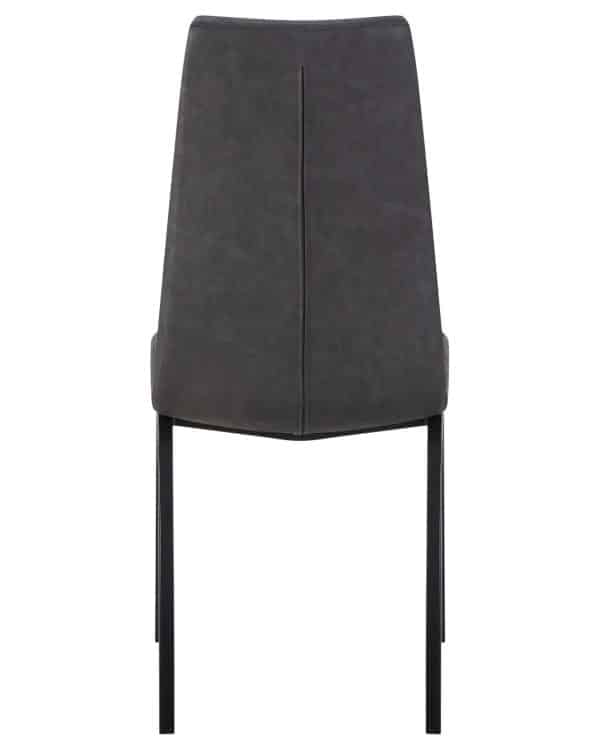 Стул обеденный DOBRIN MARK, черные ножки, серая антрацитовая винтажная экокожа (RU-08) — изображение 5