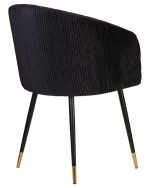 Стул обеденный DOBRIN MARY, черный велюр (1922-21) — изображение 4