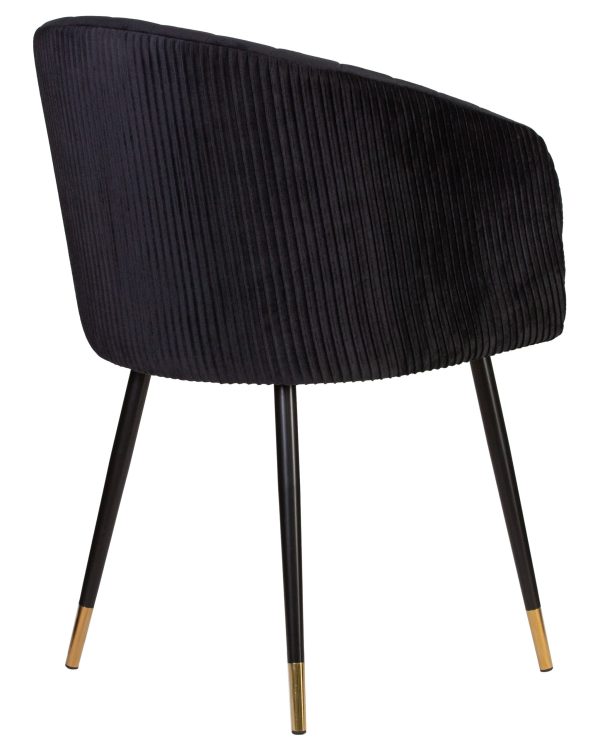 Стул обеденный DOBRIN MARY, черный велюр (1922-21) — изображение 4