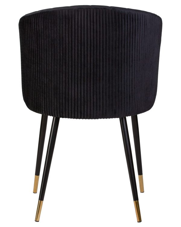 Стул обеденный DOBRIN MARY, черный велюр (1922-21) — изображение 5