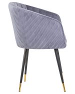 Стул обеденный DOBRIN MARY, серый велюр (1922-19) — изображение 3