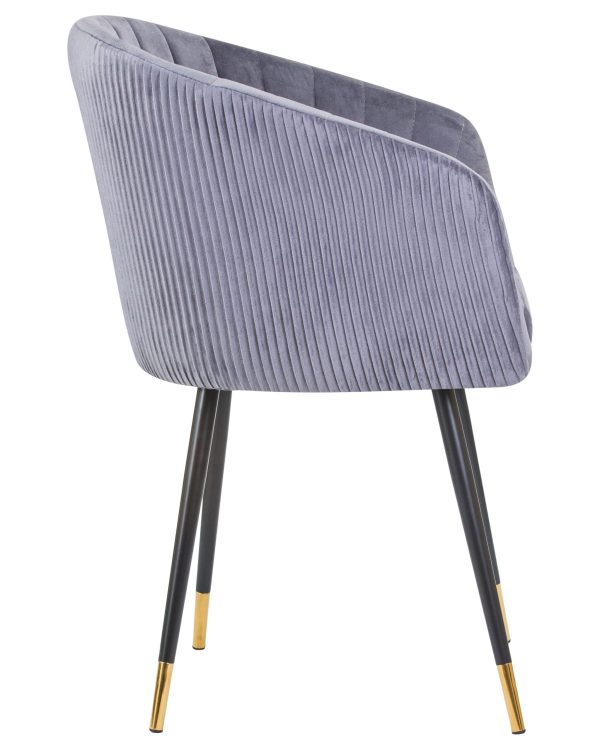 Стул обеденный DOBRIN MARY, серый велюр (1922-19) — изображение 3