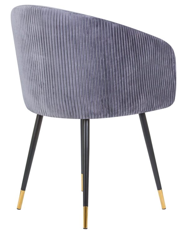 Стул обеденный DOBRIN MARY, серый велюр (1922-19) — изображение 4