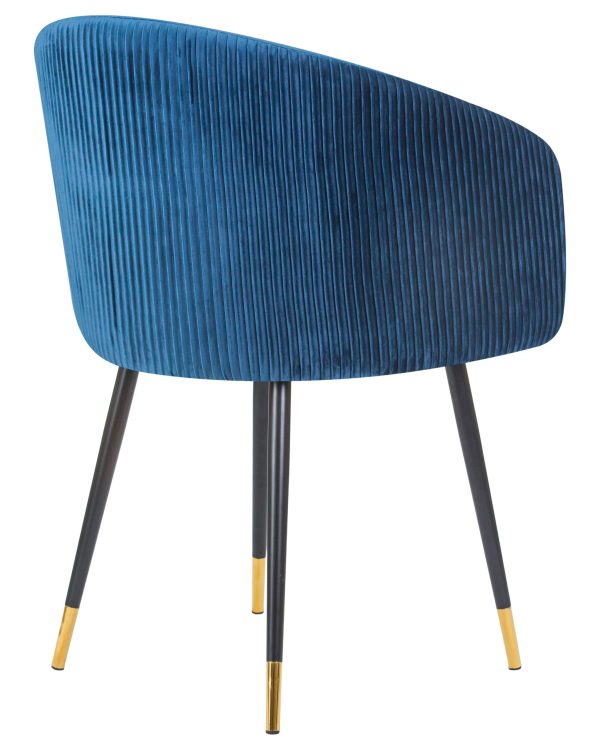 Стул обеденный DOBRIN MARY, синий велюр (1922-20) — изображение 4