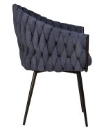 Стул обеденный DOBRIN MATILDA, синяя ткань (LAR-275-29) — изображение 3