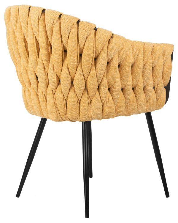 Стул обеденный DOBRIN MATILDA, жёлтая ткань (LAR 275-8) — изображение 4