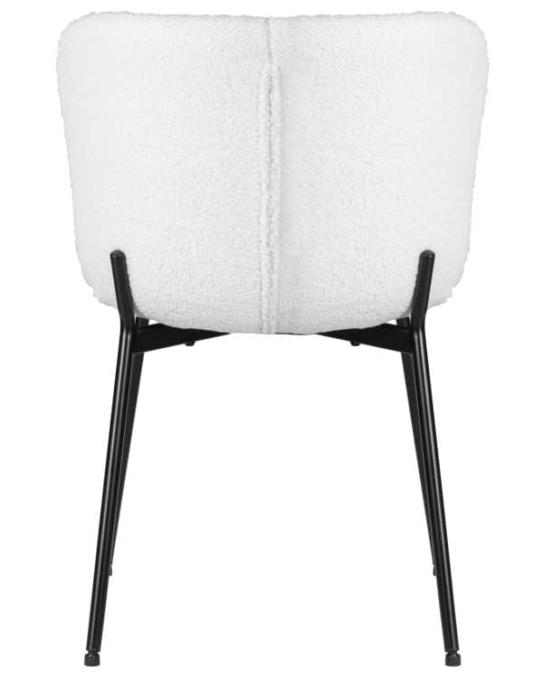 Стул обеденный DOBRIN MILO, черные ножки, белый букле (UF992-01) — изображение 5