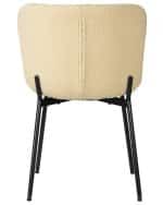 Стул обеденный DOBRIN MILO, черные ножки, кремовый букле (UF992-02) — изображение 5