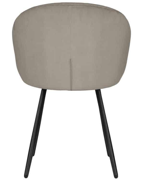 Стул обеденный DOBRIN NAOMI, ЭМАЛЬ ЧЕРНЫЙ МУАР велюр Catania Cocoa — изображение 5