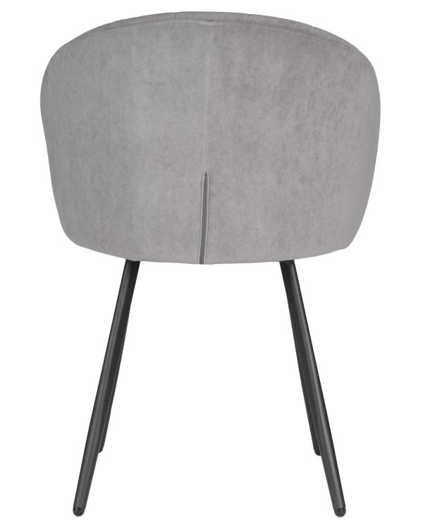 Стул обеденный DOBRIN NAOMI, ЭМАЛЬ ЧЕРНЫЙ МУАР велюр Catania Smoke — изображение 5