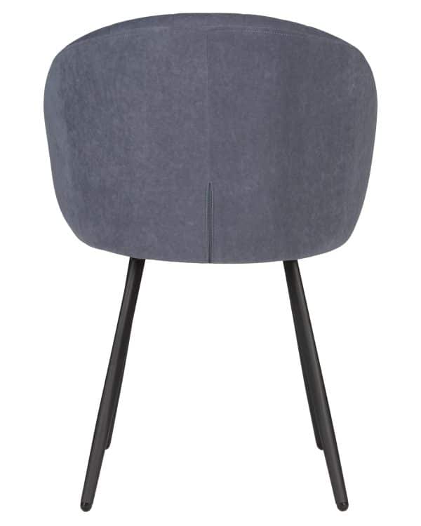 Стул обеденный DOBRIN NAOMI, ЭМАЛЬ ЧЕРНЫЙ МУАР велюр Catania Steel — изображение 5