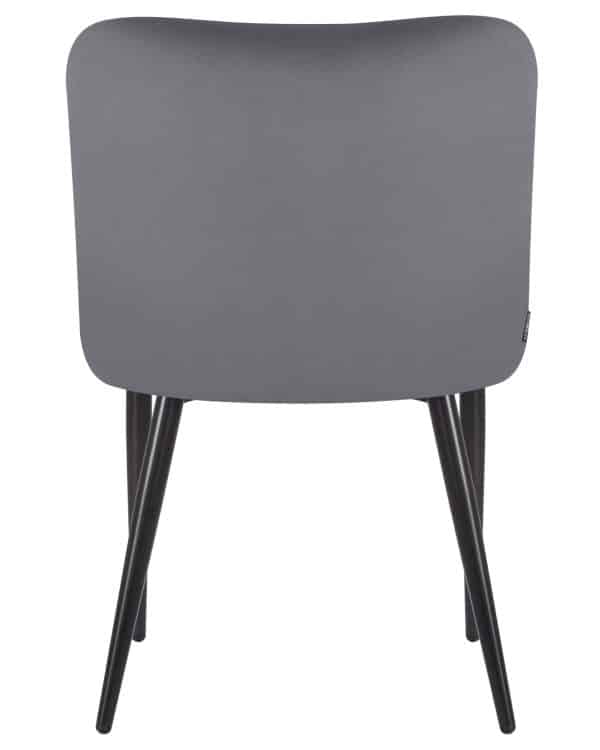Стул обеденный DOBRIN RICHARD, черные матовые ножки, темно-серый велюр (V108-91) — изображение 5