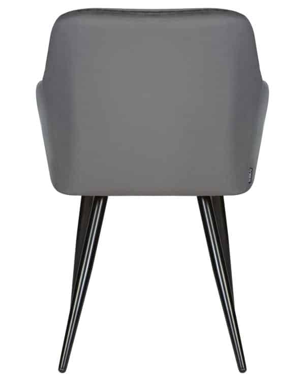 Стул обеденный DOBRIN ROBERT, черные матовые ножки, велюр V108-92 Антрацит — изображение 5