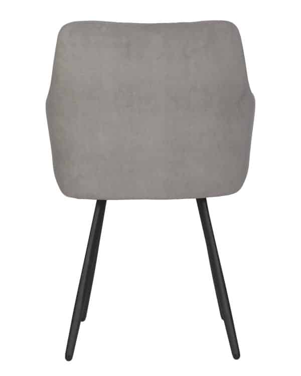 Стул обеденный DOBRIN ROBY, ЭМАЛЬ ЧЕРНЫЙ МУАР велюр Catania Cocoa — изображение 5