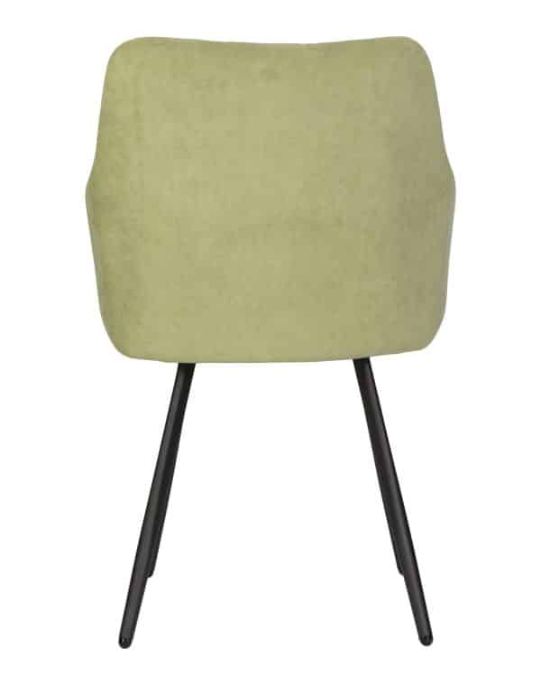 Стул обеденный DOBRIN ROBY, ЭМАЛЬ ЧЕРНЫЙ МУАР велюр Catania Forest — изображение 5