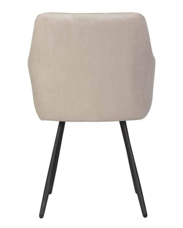 Стул обеденный DOBRIN ROBY, ЭМАЛЬ ЧЕРНЫЙ МУАР велюр Catania Humus — изображение 5