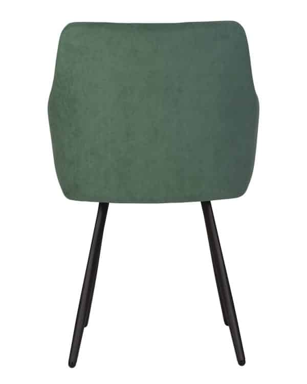 Стул обеденный DOBRIN ROBY, ЭМАЛЬ ЧЕРНЫЙ МУАР велюр Catania Izumrud — изображение 5