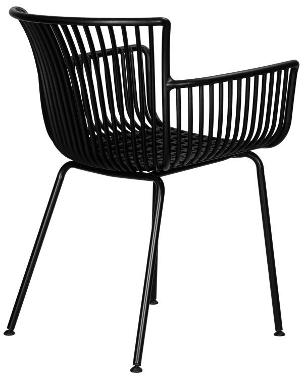 Стул обеденный DOBRIN ROSS, черный (B-03) без подушки — изображение 4