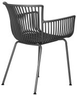 Стул обеденный DOBRIN ROSS, темно-серый (GR-04) без подушки — изображение 4