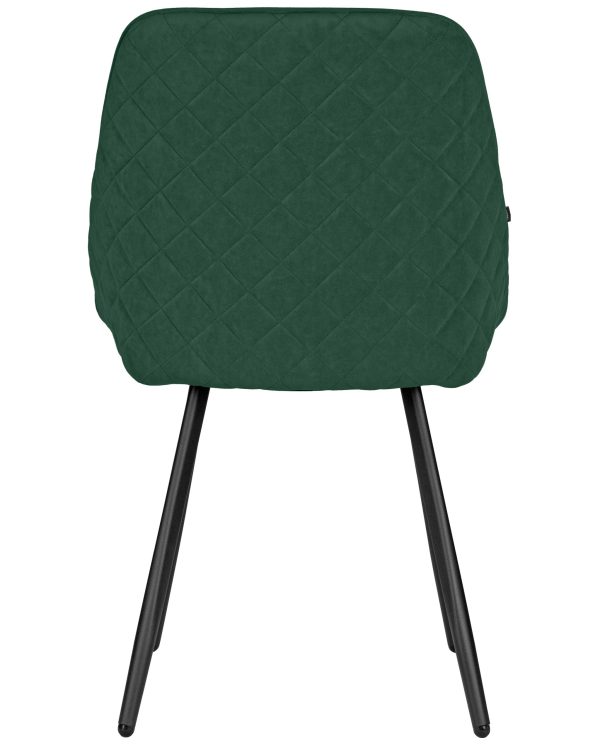 Стул обеденный DOBRIN STELLA, ЭМАЛЬ ЧЕРНЫЙ МУАР велюр Catania Izumrud — изображение 5