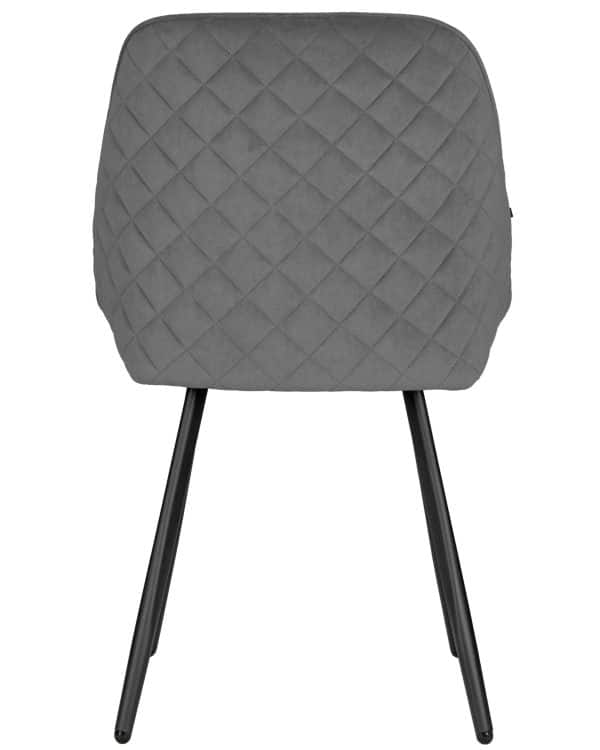 Стул обеденный DOBRIN STELLA, ЭМАЛЬ ЧЕРНЫЙ МУАР велюр Catania Stone — изображение 5