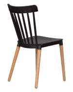 Стул обеденный DOBRIN THEO, ножки светлый бук, цвет черный (B-03) — изображение 4