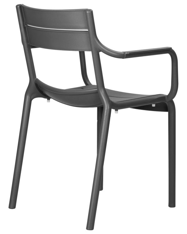 Стул обеденный DOBRIN TIM ARM, темно-серый (GR-04) — изображение 4