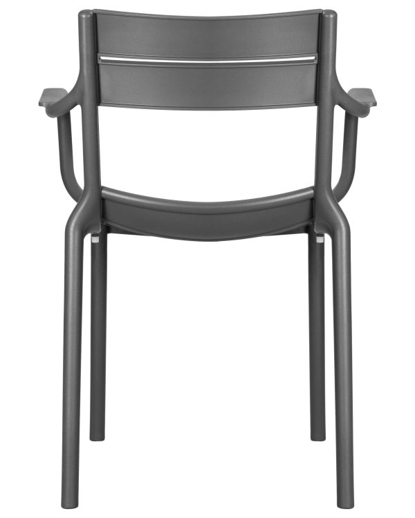 Стул обеденный DOBRIN TIM ARM, темно-серый (GR-04) — изображение 5