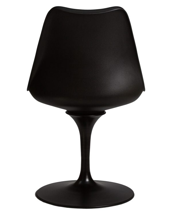 Стул обеденный DOBRIN TULIP, черное основание, цвет черный (B-03) — изображение 5