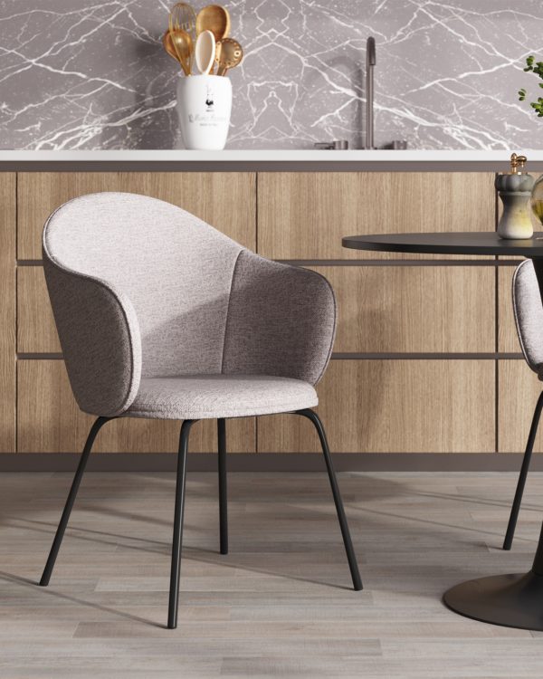 Стул обеденный Echo светло-серый — изображение 3