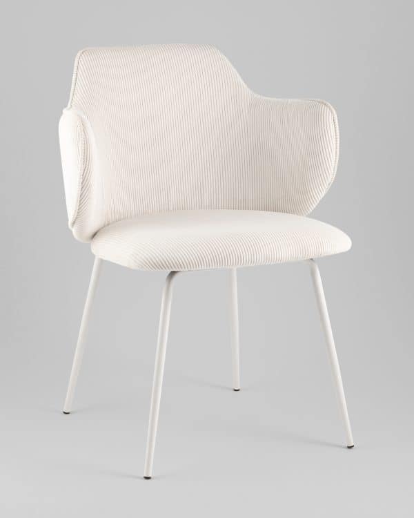 Стул обеденный Eira вельвет белый — изображение 2