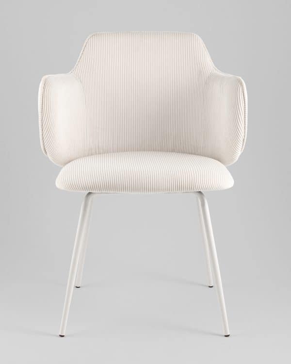 Стул обеденный Eira вельвет белый — изображение 3