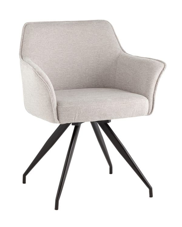 Стул обеденный Feston вращающийся серый