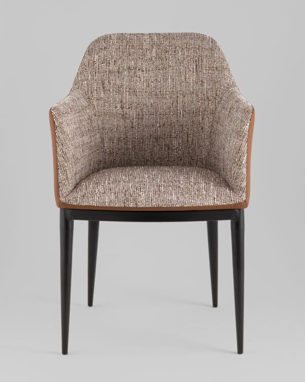 Стул обеденный Itan NC коричневый с коричневой экокожей — изображение 3