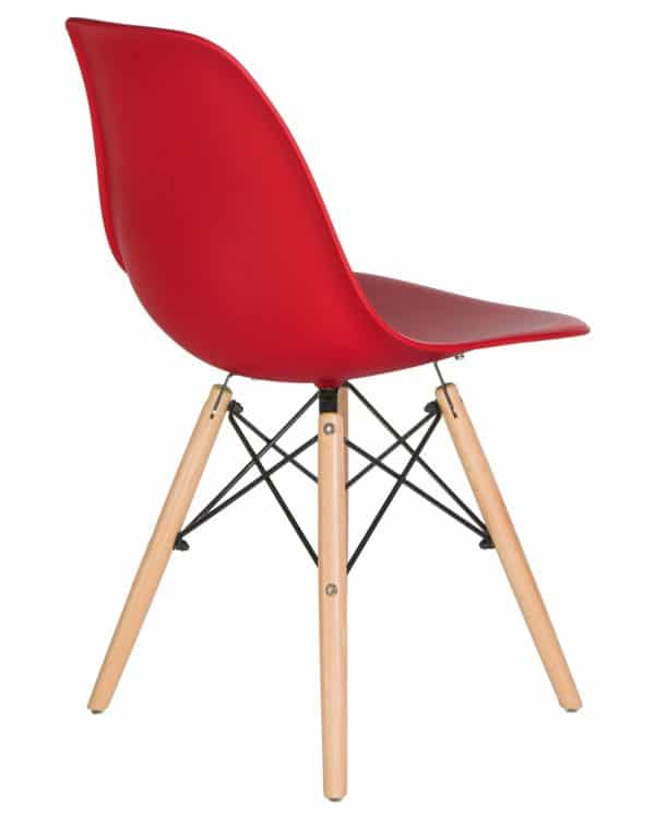 Стул обеденный LMZL-PP623, ножки светлый бук, цвет сиденья красный — изображение 5