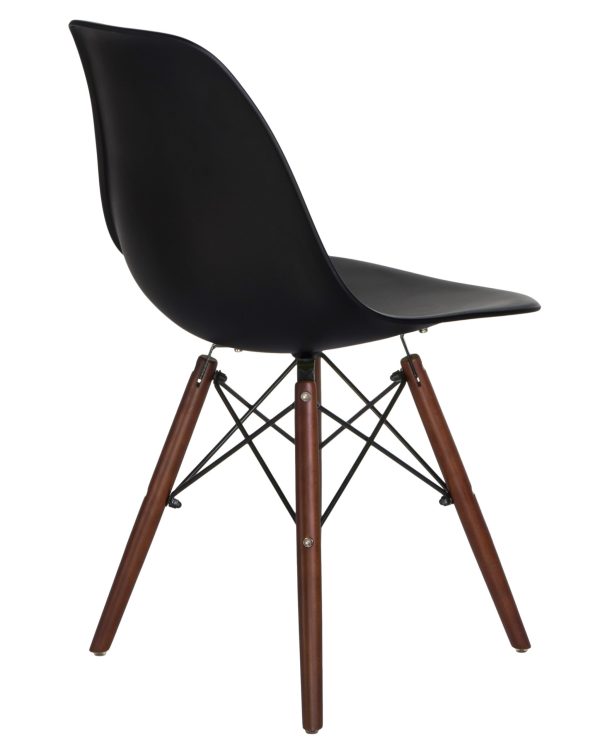 Стул обеденный LMZL-PP623, ножки тёмный бук, цвет сиденья чёрный — изображение 4