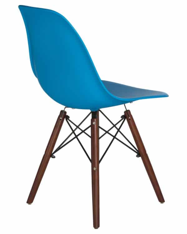 Стул обеденный LMZL-PP623, ножки тёмный бук, цвет сиденья голубой — изображение 4