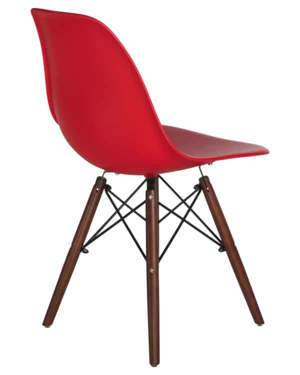 Стул обеденный LMZL-PP623, ножки тёмный бук, цвет сиденья красный — изображение 4