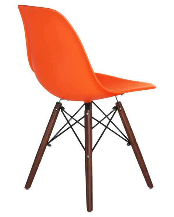 Стул обеденный LMZL-PP623, ножки тёмный бук, цвет сиденья оранжевый — изображение 4