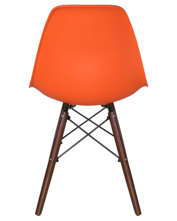 Стул обеденный LMZL-PP623, ножки тёмный бук, цвет сиденья оранжевый — изображение 5